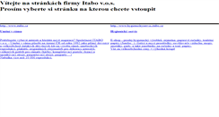 Desktop Screenshot of itabo.cz